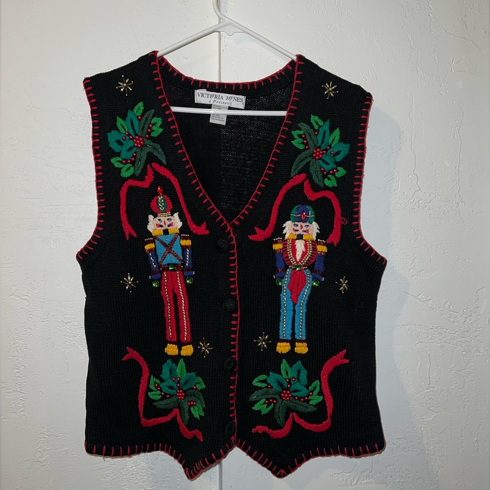 Vintage Nutcracker Christmas Vest